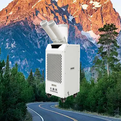 Un buon prezzo. Compact and Powerful Mobile Air Cooler with 2.7 KW Cooling Power and 400 m³/h Airflow Featuring 360° Removable Rotating Air Vents In linea